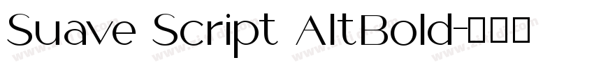 Suave Script AltBold字体转换